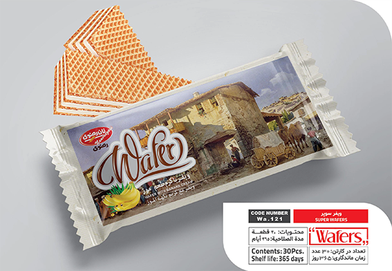 ویفر مانژ60گرم موزی (24عددی) ویفر مانژ60گرم موزی (24عددی)