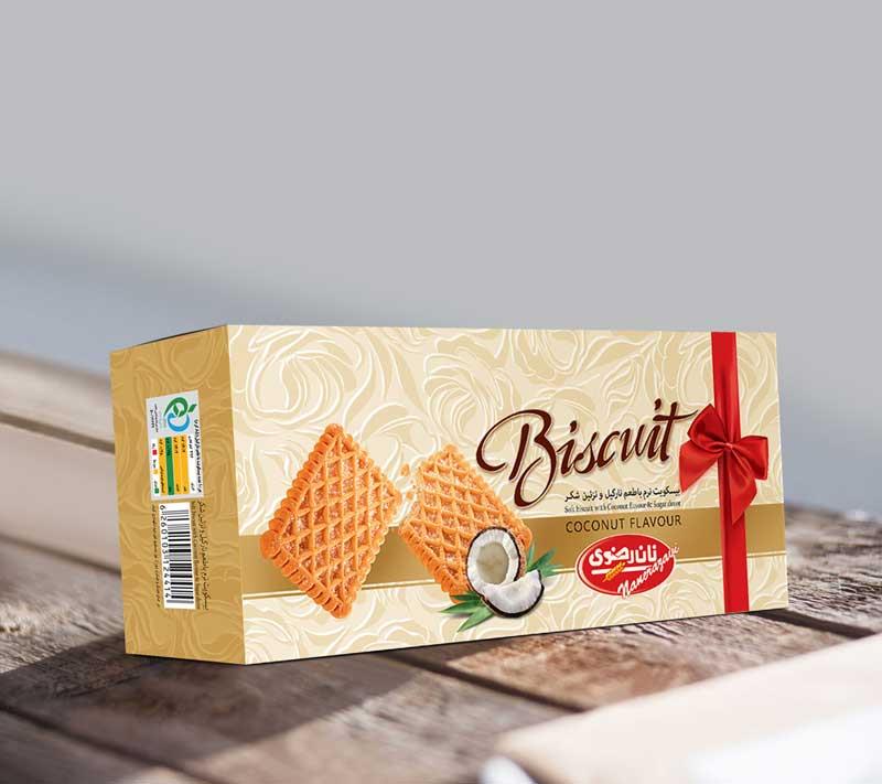 بیسکویت پذیرایی 600گرم نارگیل بیسکویت پذیرایی 600گرم نارگیل